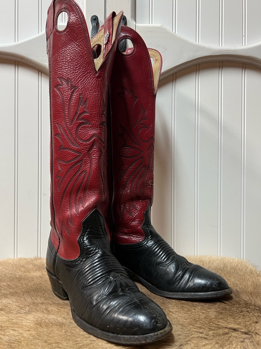 Vintage Nocona Knee High Western Cowboy Boots 5